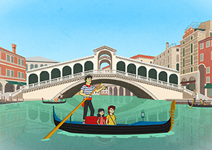A Gondola Ride in Venice
